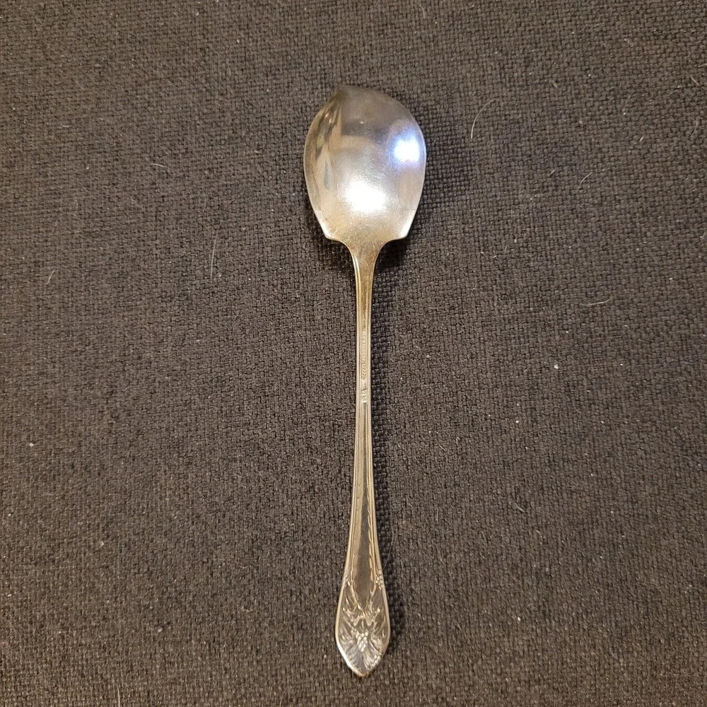 1847 Rogers Brothers Marquis Pattern Silver Plated Serving Set Jelly Spoon Ladle